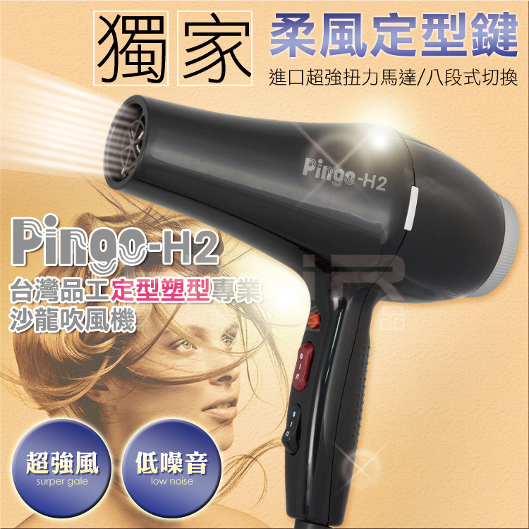 Pingo  台灣品工  H2 (重吹)定型塑型專業美髮沙龍吹風機